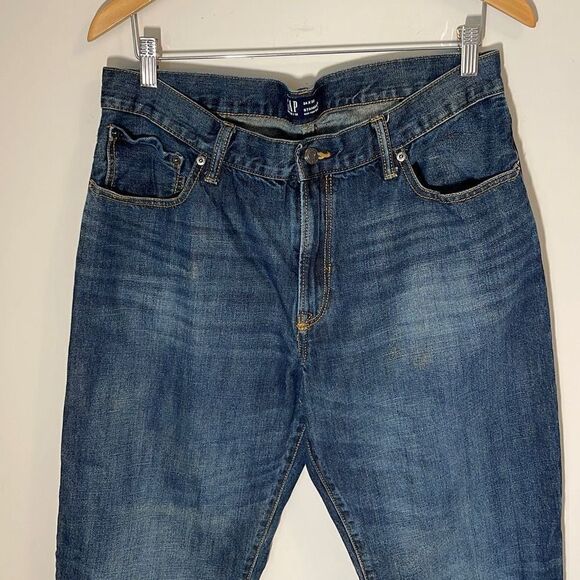 GAP Mens Standard Medium Wash Denim Jeans.‎ Size 34x32 - Picture 2 of 8